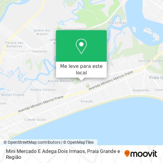 Mini Mercado E Adega Dois Irmaos mapa