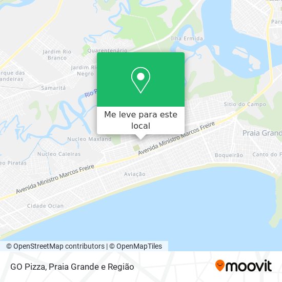 GO Pizza mapa