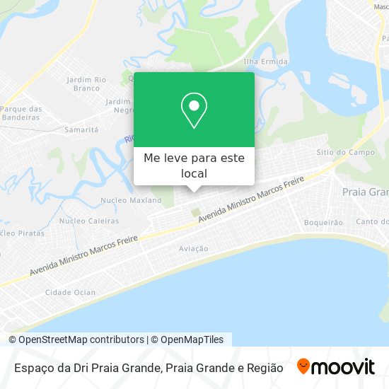 Espaço da Dri Praia Grande mapa