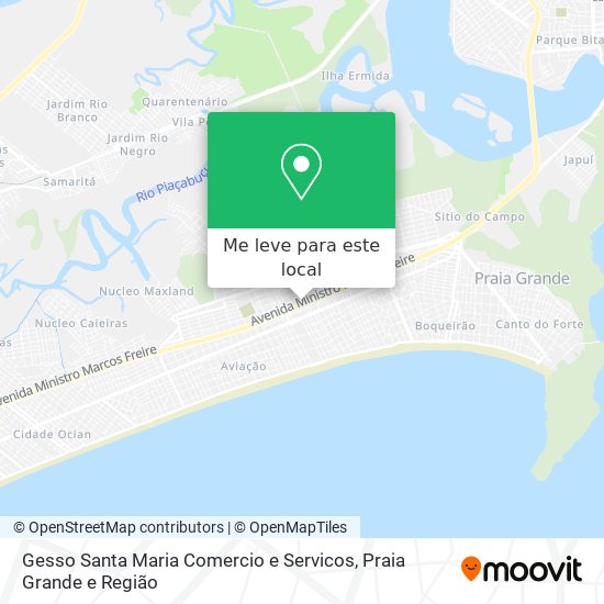 Gesso Santa Maria Comercio e Servicos mapa