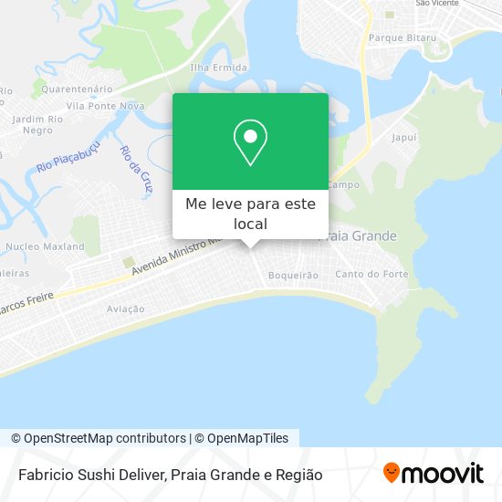 Fabricio Sushi Deliver mapa