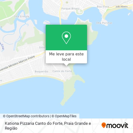 Kationa Pizzaria Canto do Forte mapa