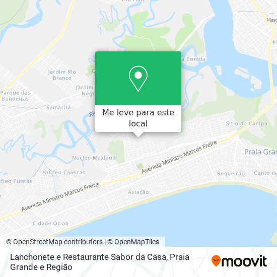 Lanchonete e Restaurante Sabor da Casa mapa