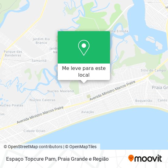 Espaço Topcure Pam mapa