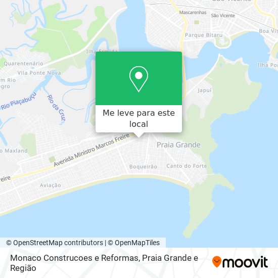 Monaco Construcoes e Reformas mapa