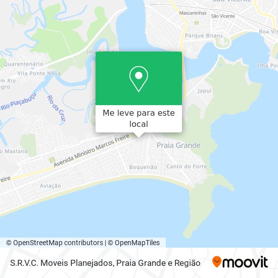 S.R.V.C. Moveis Planejados mapa