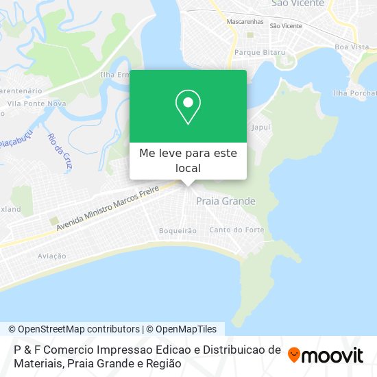 P & F Comercio Impressao Edicao e Distribuicao de Materiais mapa