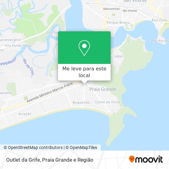 Outlet da Grife mapa