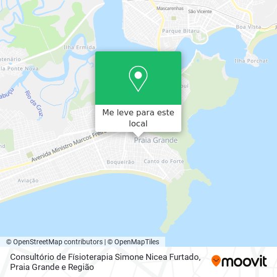 Consultório de Físioterapia Simone Nicea Furtado mapa