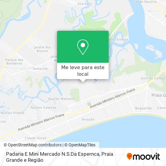 Padaria E Mini Mercado N.S.Da Espernca mapa