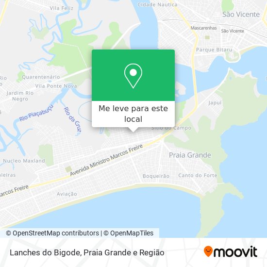 Lanches do Bigode mapa