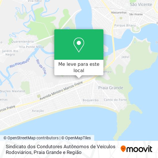 Sindicato dos Condutores Autônomos de Veículos Rodoviários mapa