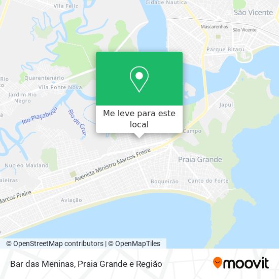 Bar das Meninas mapa