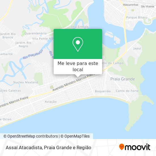 Assaí Atacadista mapa