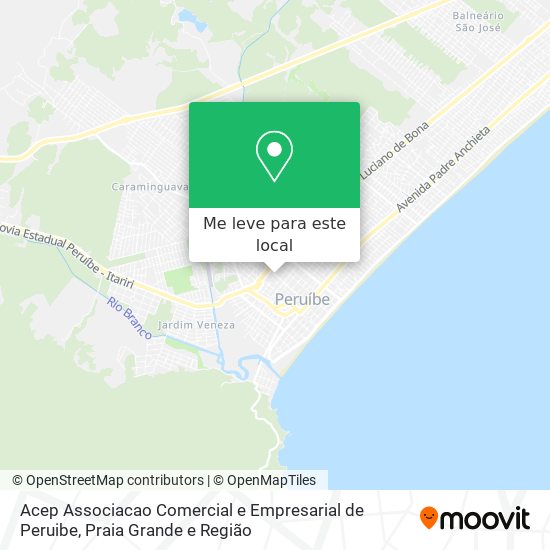 Acep Associacao Comercial e Empresarial de Peruibe mapa