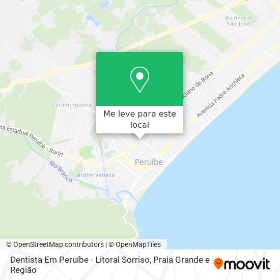 Dentista Em Peruíbe - Litoral Sorriso mapa