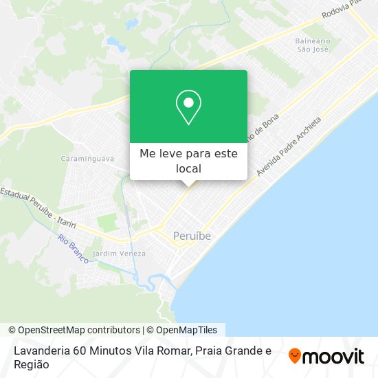 Lavanderia 60 Minutos Vila Romar mapa