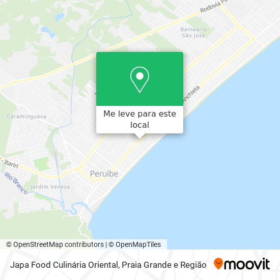 Japa Food Culinária Oriental mapa
