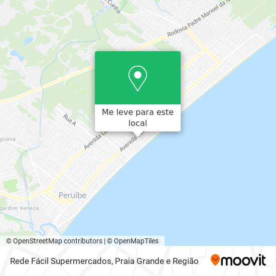 Rede Fácil Supermercados mapa