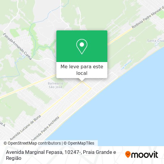Avenida Marginal Fepasa, 10247- mapa