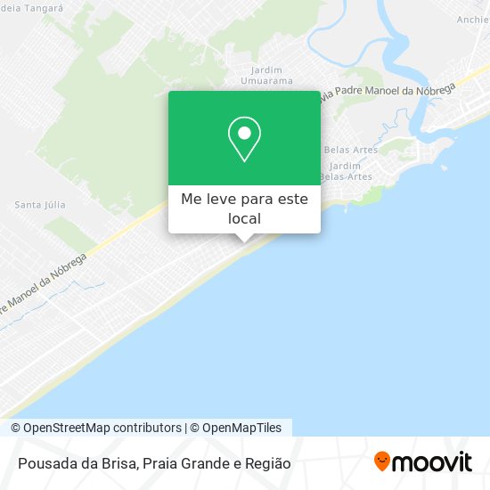 Pousada da Brisa mapa