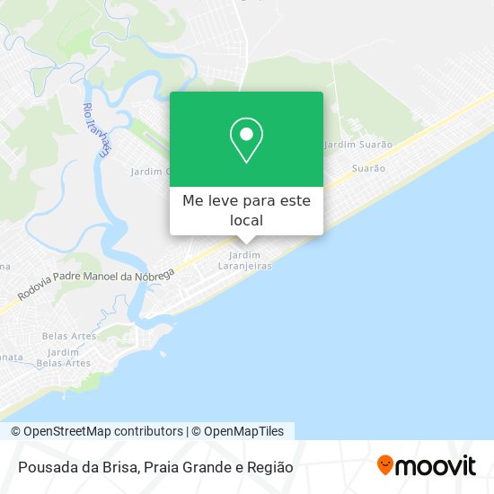 Pousada da Brisa mapa