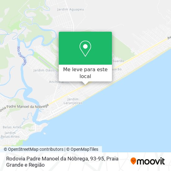 Rodovia Padre Manoel da Nóbrega, 93-95 mapa
