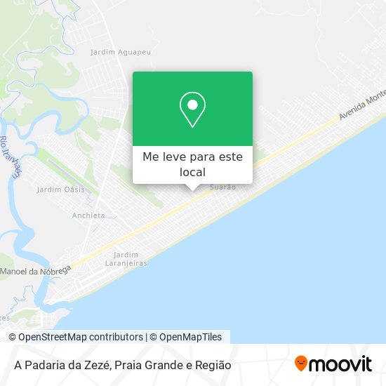 A Padaria da Zezé mapa