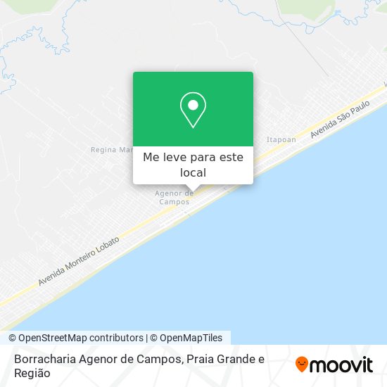 Borracharia Agenor de Campos mapa