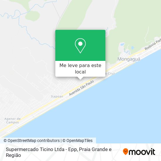 Supermercado Ticino Ltda - Epp mapa