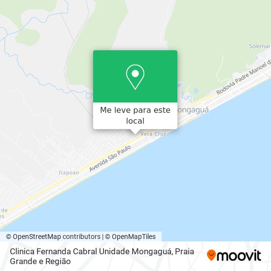 Clinica Fernanda Cabral Unidade Mongaguá mapa