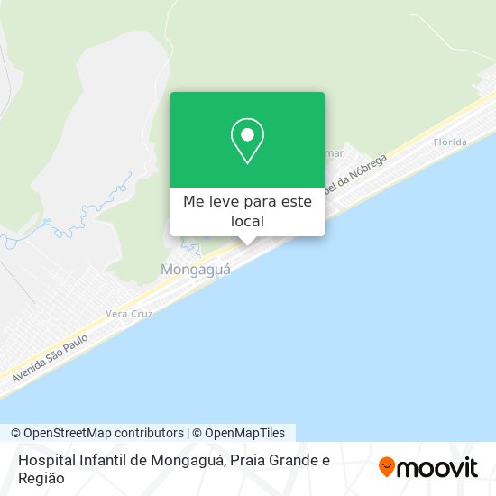 Hospital Infantil de Mongaguá mapa