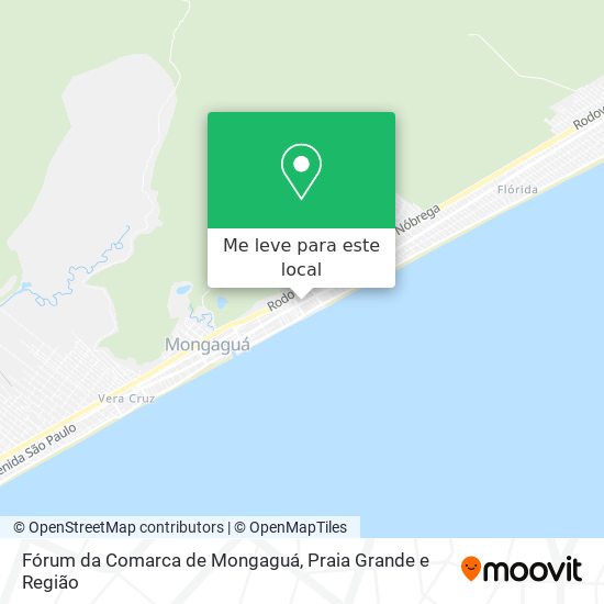 Fórum da Comarca de Mongaguá mapa