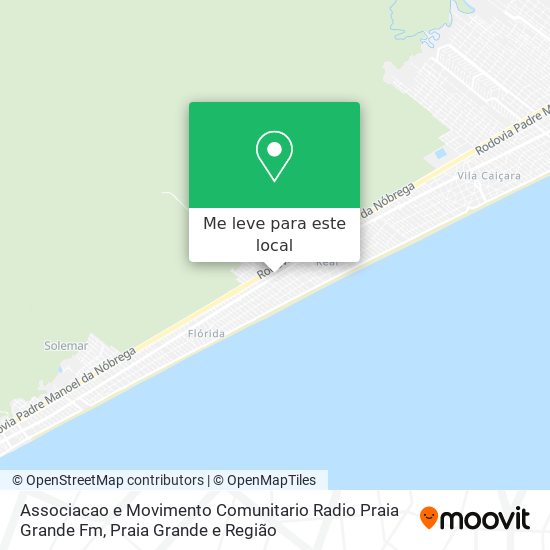 Associacao e Movimento Comunitario Radio Praia Grande Fm mapa