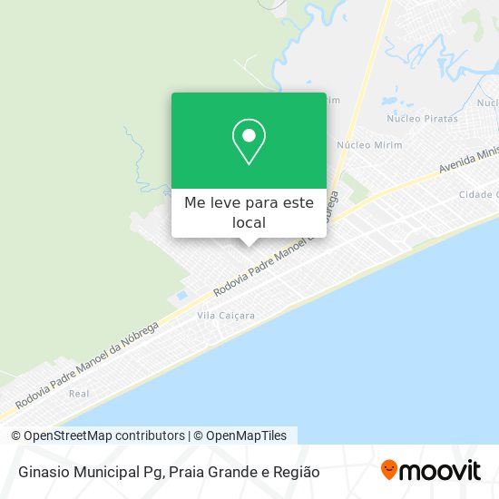 Ginasio Municipal Pg mapa