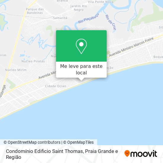 Condomínio Edificio Saint Thomas mapa