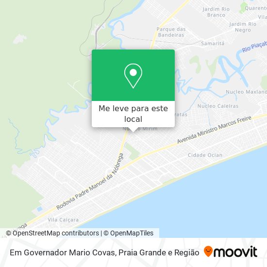Em Governador Mario Covas mapa