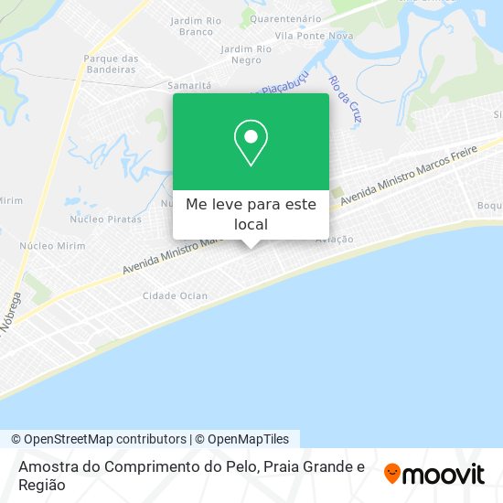 Amostra do Comprimento do Pelo mapa