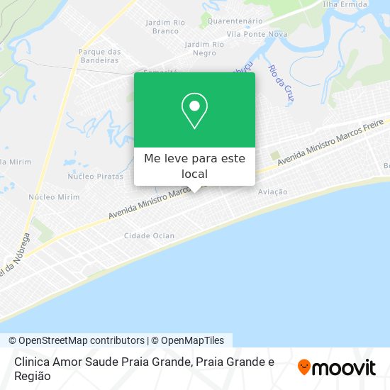 Clinica Amor Saude Praia Grande mapa