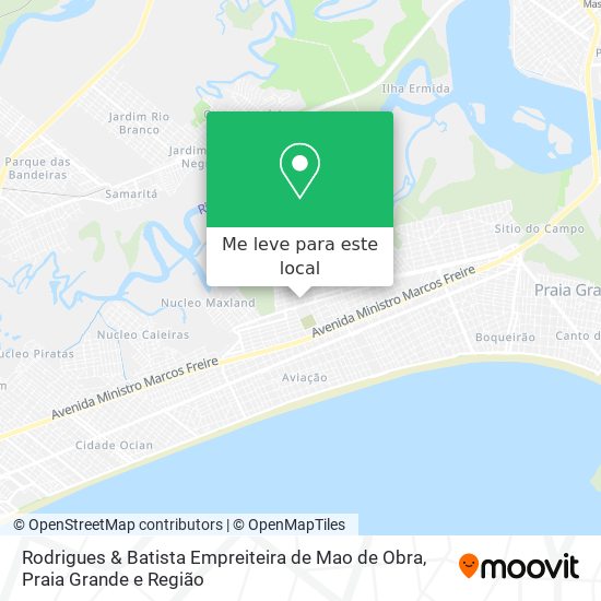 Rodrigues & Batista Empreiteira de Mao de Obra mapa