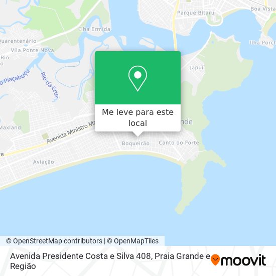 Avenida Presidente Costa e Silva 408 mapa