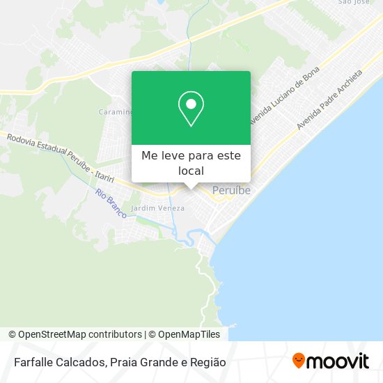 Farfalle Calcados mapa