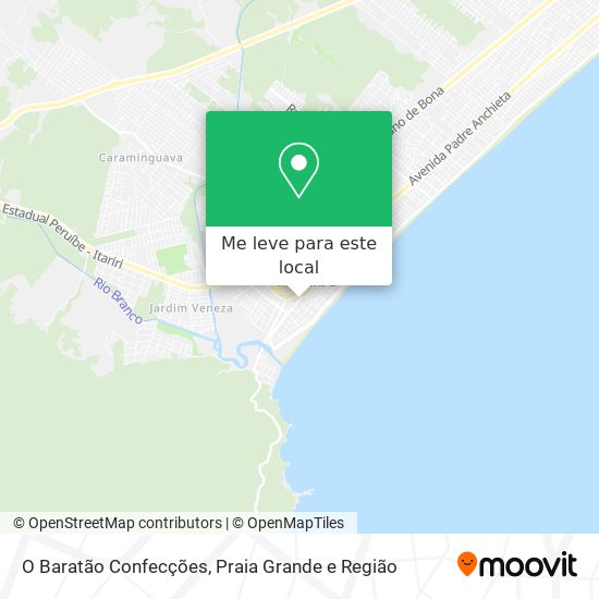 O Baratão Confecções mapa