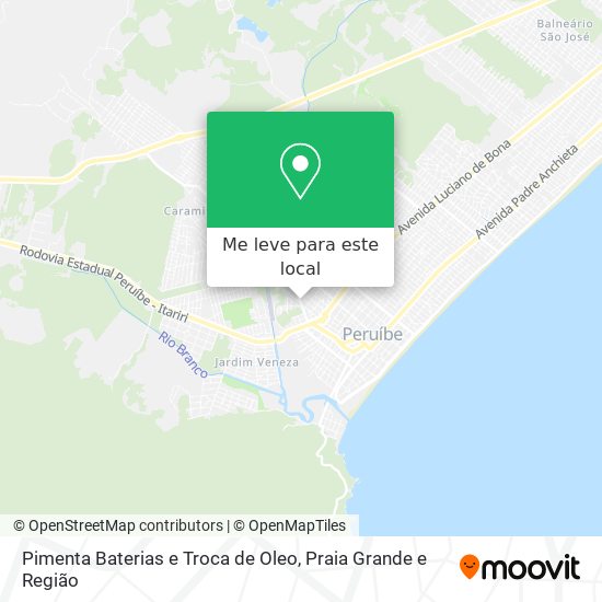 Pimenta Baterias e Troca de Oleo mapa