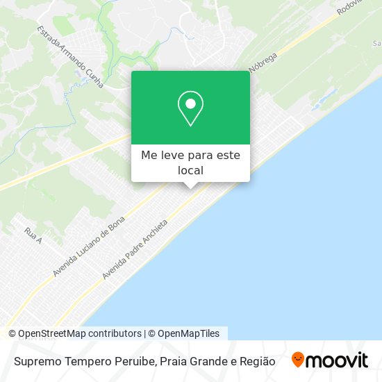 Supremo Tempero Peruibe mapa