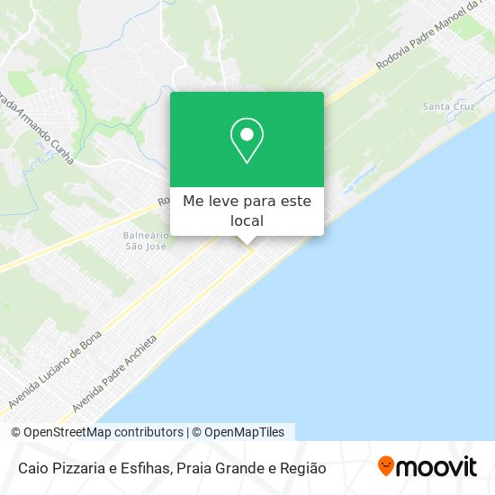 Caio Pizzaria e Esfihas mapa