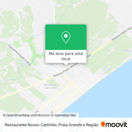 Restaurante Nosso Cantinho mapa