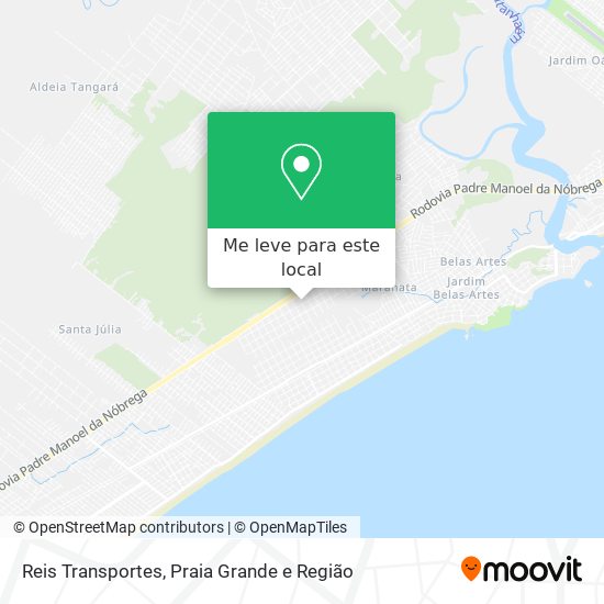 Reis Transportes mapa