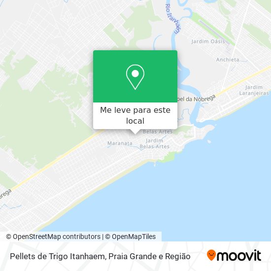 Pellets de Trigo Itanhaem mapa