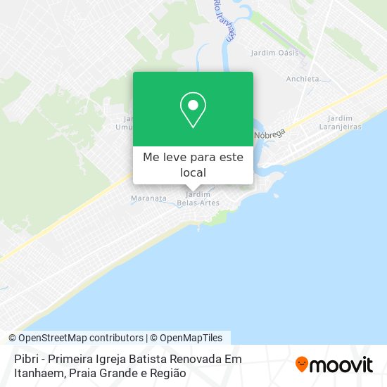 Pibri - Primeira Igreja Batista Renovada Em Itanhaem mapa